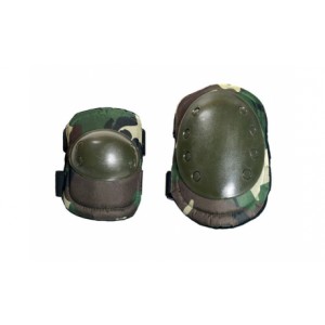 P&J Knee Elbow Pads Set Woodland